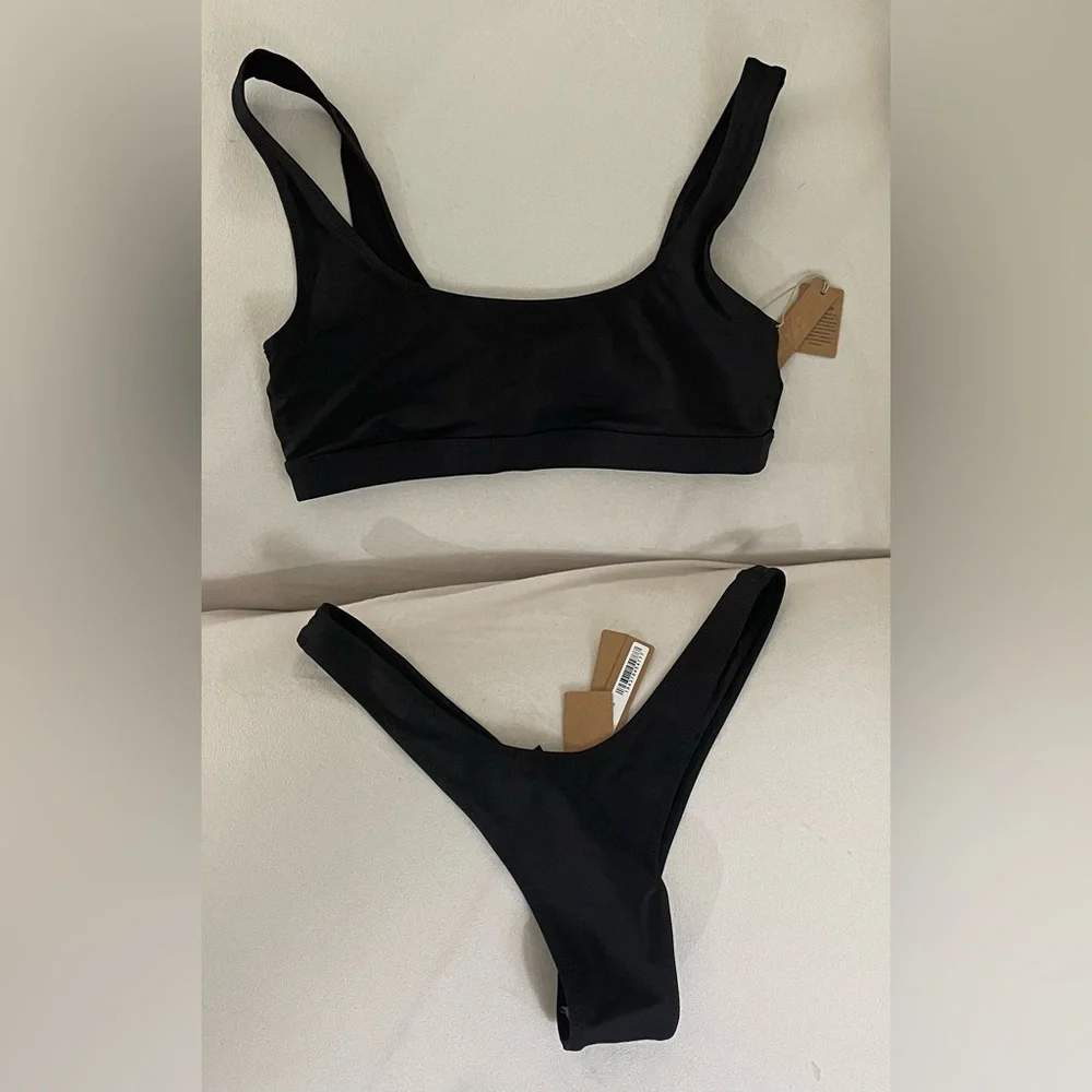SKIMS SET NWT Black Bikini Swimsuit Size S